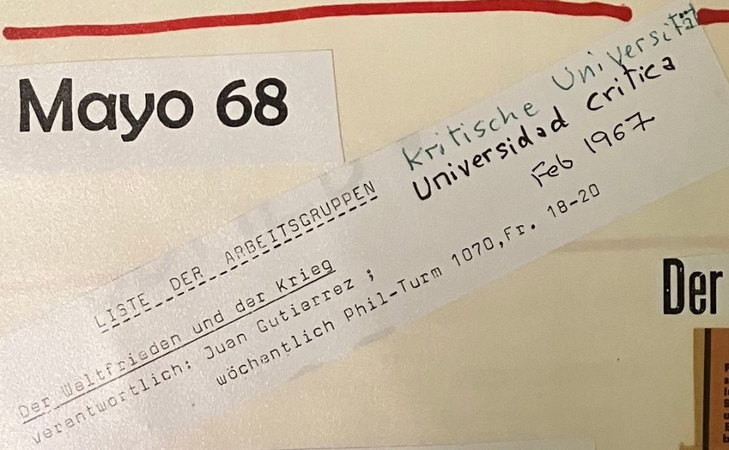Mayo 68 Juan Hamburgo Universidad